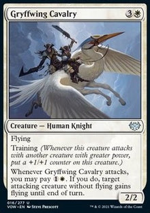 Gryffwing Cavalry⁣ - Innistrad: Crimson Vow⁣ (Uncommon)⁣ [16]