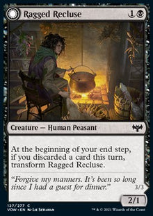 Ragged Recluse // Odious Witch⁣ - Innistrad: Crimson Vow⁣ (Common)⁣ [127]