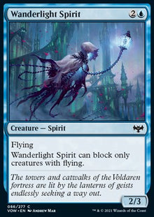 Wanderlight Spirit⁣ - Innistrad: Crimson Vow⁣ (Common)⁣ [86]