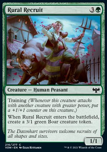 Rural Recruit⁣ - Innistrad: Crimson Vow⁣ (Common)⁣ [216]