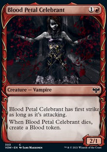 Blood Petal Celebrant⁣ - Innistrad: Crimson Vow: Extras⁣ (Common)⁣ [303]