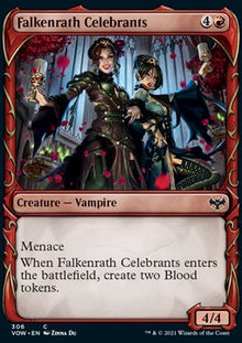 Falkenrath Celebrants⁣ - Innistrad: Crimson Vow: Extras⁣ (Common)⁣ [306]