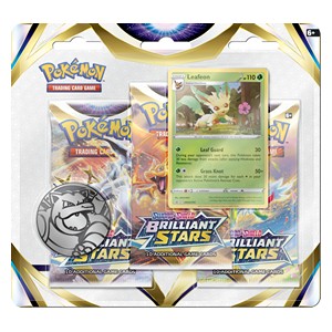 Brilliant Stars: Leafeon 3-Pack Blister - Brilliant Stars