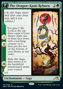 The Dragon-Kami Reborn // Dragon-Kami's Egg⁣ - Kamigawa: Neon Dynasty⁣ (Rare)⁣ [181]