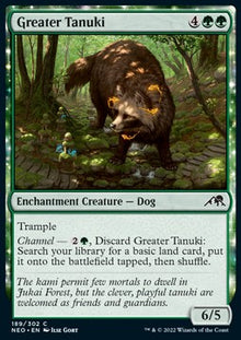 Greater Tanuki⁣ - Kamigawa: Neon Dynasty⁣ (Common)⁣ [189]