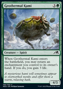 Geothermal Kami⁣ - Kamigawa: Neon Dynasty⁣ (Common)⁣ [186]
