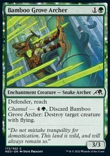 Bamboo Grove Archer⁣ - Kamigawa: Neon Dynasty⁣ (Common)⁣ [173]