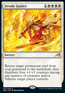 Invoke Justice⁣ - Kamigawa: Neon Dynasty⁣ (Rare)⁣ [21]