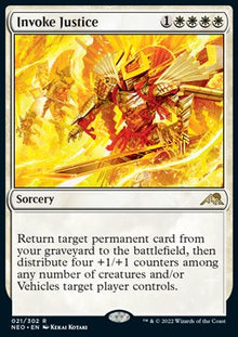 Invoke Justice⁣ - Kamigawa: Neon Dynasty⁣ (Rare)⁣ [21]