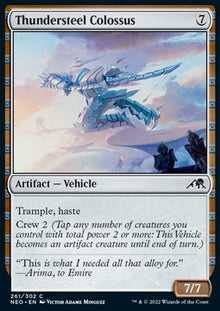 Thundersteel Colossus⁣ - Kamigawa: Neon Dynasty⁣ (Common)⁣ [261]