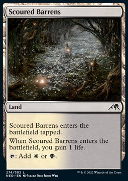 Scoured Barrens⁣ - Kamigawa: Neon Dynasty⁣ (Common)⁣ [274]