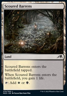 Scoured Barrens⁣ - Kamigawa: Neon Dynasty⁣ (Common)⁣ [274]