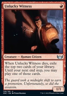 Unlucky Witness⁣ - Streets of New Capenna⁣ (Uncommon)⁣ [128]