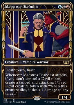 Maestros Diabolist (V.1)⁣ - Streets of New Capenna: Extras⁣ (Rare)⁣ [318]
