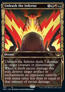 Unleash the Inferno (V.1)⁣ - Streets of New Capenna: Extras⁣ (Rare)⁣ [337]