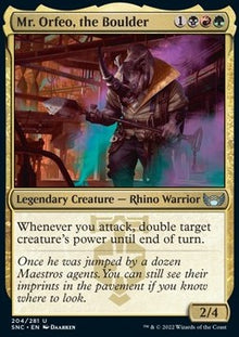 Mr. Orfeo, the Boulder⁣ - Streets of New Capenna⁣ (Uncommon)⁣ [204]