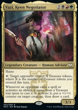 Vazi, Keen Negotiator⁣ - Commander: Streets of New Capenna⁣ (Rare)⁣ [92]