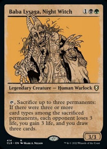 Baba Lysaga, Night Witch (V.2)⁣ - Commander Legends: Battle for Baldur's Gate: Extras⁣ (Rare)⁣ [414]