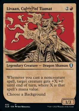Livaan, Cultist of Tiamat (V.2)⁣ - Commander Legends: Battle for Baldur's Gate: Extras⁣ (Uncommon)⁣ [402]