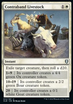 Contraband Livestock⁣ - Commander Legends: Battle for Baldur's Gate⁣ (Uncommon)⁣ [12]
