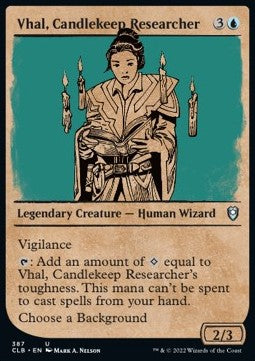 Vhal, Candlekeep Researcher (V.2)⁣ - Commander Legends: Battle for Baldur's Gate: Extras⁣ (Uncommon)⁣ [387]