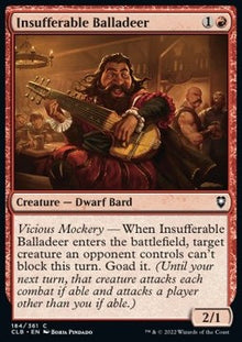 Insufferable Balladeer⁣ - Commander Legends: Battle for Baldur's Gate⁣ (Common)⁣ [184]
