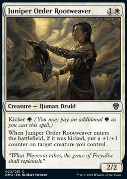 Juniper Order Rootweaver⁣ - Dominaria United⁣ (Common)⁣ [22]