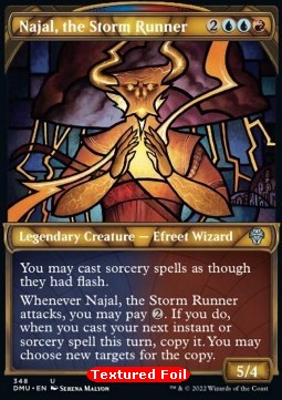Najal, the Storm Runner (V.2)⁣ - Dominaria United: Extras⁣ (Uncommon)⁣ [348]
