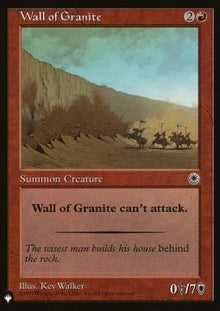 Wall of Granite⁣ - The List⁣ (Uncommon)