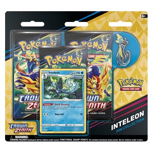 Crown Zenith: Inteleon Pin Collection 3-Pack Blister - Crown Zenith