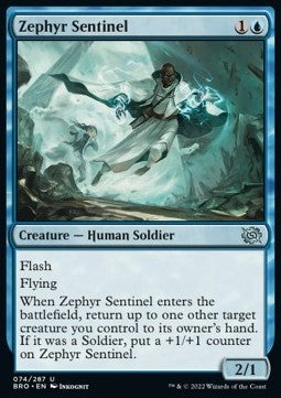 Zephyr Sentinel⁣ - The Brothers' War⁣ (Uncommon)⁣ [74]