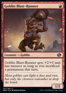 Goblin Blast-Runner⁣ - The Brothers' War⁣ (Common)⁣ [137]