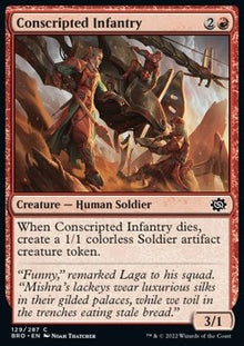Conscripted Infantry⁣ - The Brothers' War⁣ (Common)⁣ [129]