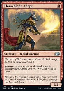 Flameblade Adept⁣ - Jumpstart 2022⁣ (Uncommon)⁣ [131]