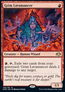 Grim Lavamancer⁣ - Dominaria Remastered⁣ (Rare)⁣ [126]