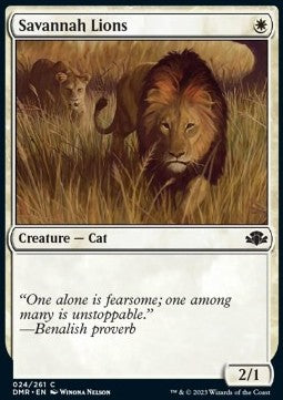 Savannah Lions⁣ - Dominaria Remastered⁣ (Common)⁣ [24]