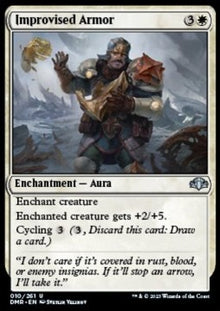 Improvised Armor⁣ - Dominaria Remastered⁣ (Uncommon)⁣ [10]