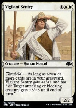 Vigilant Sentry⁣ - Dominaria Remastered⁣ (Common)⁣ [33]
