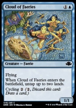 Cloud of Faeries⁣ - Dominaria Remastered⁣ (Common)⁣ [43]