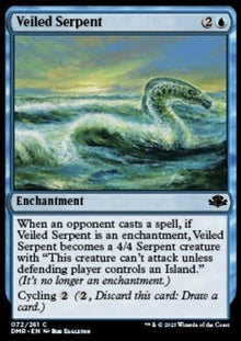 Veiled Serpent⁣ - Dominaria Remastered⁣ (Common)⁣ [72]