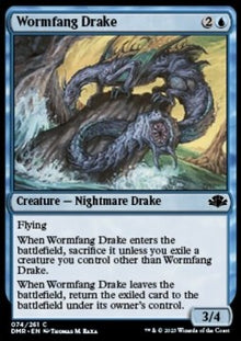 Wormfang Drake⁣ - Dominaria Remastered⁣ (Common)⁣ [74]