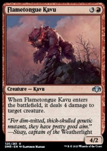 Flametongue Kavu⁣ - Dominaria Remastered⁣ (Uncommon)⁣ [120]