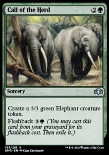 Call of the Herd⁣ - Dominaria Remastered⁣ (Uncommon)⁣ [153]