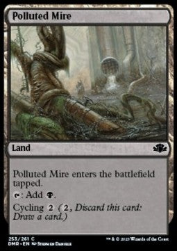 Polluted Mire⁣ - Dominaria Remastered⁣ (Common)⁣ [253]