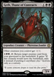 Geth, Thane of Contracts⁣ - Phyrexia: All Will Be One⁣ (Rare)⁣ [95]