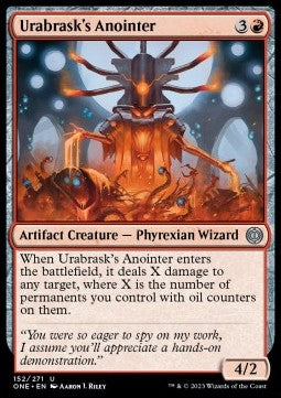 Urabrask's Anointer⁣ - Phyrexia: All Will Be One⁣ (Uncommon)⁣ [152]
