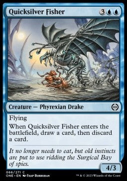 Quicksilver Fisher⁣ - Phyrexia: All Will Be One⁣ (Common)⁣ [66]