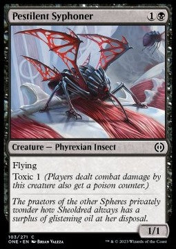 Pestilent Syphoner⁣ - Phyrexia: All Will Be One⁣ (Common)⁣ [103]