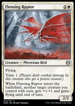 Flensing Raptor⁣ - Phyrexia: All Will Be One⁣ (Common)⁣ [12]
