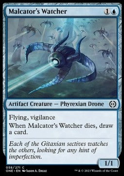 Malcator's Watcher⁣ - Phyrexia: All Will Be One⁣ (Common)⁣ [58]